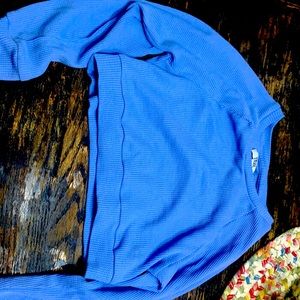 It is a true craft size small blue crop top longsleeve